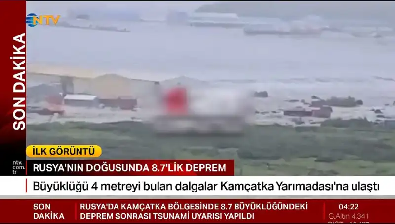 Kamçatka Kıyılarında Tsunami Alarmı: İlk Dalgalar Sahile Vurdu!