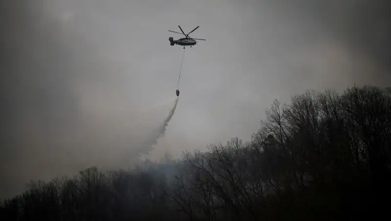 Güney Kore'de Yangın Söndürme Helikopteri Düştü: Acı Haber 1 Can Aldı