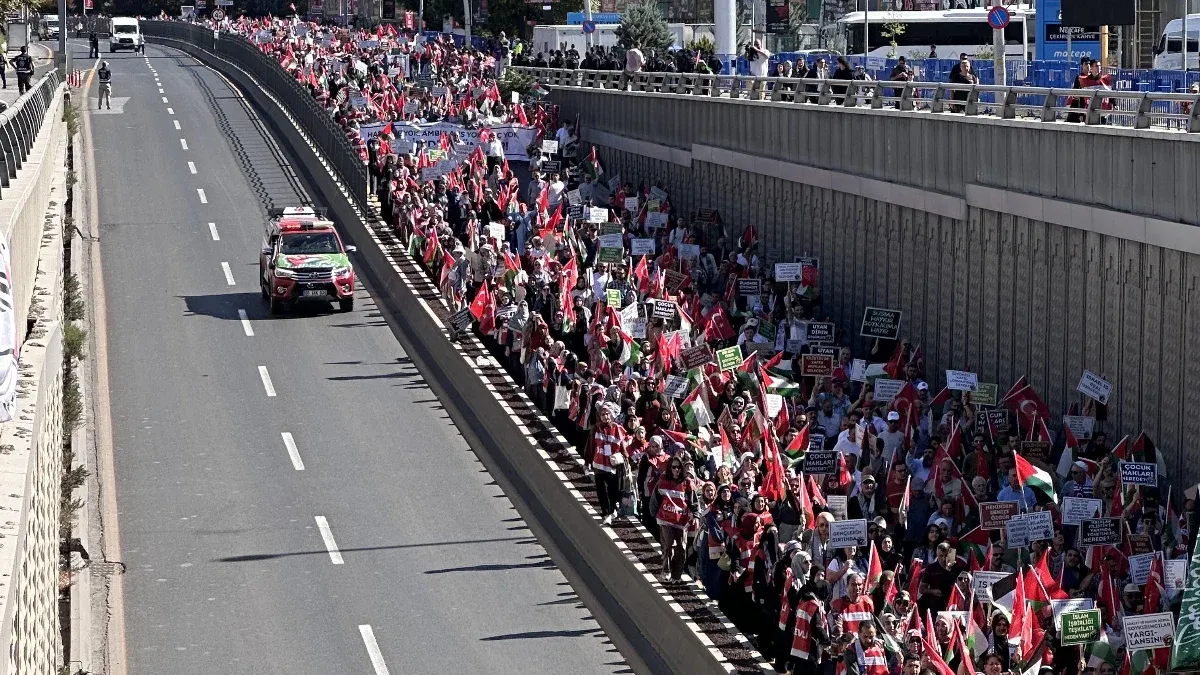 Türkiye Genelinde Filistin'e Destek Yürüyüşleri Yapıldı