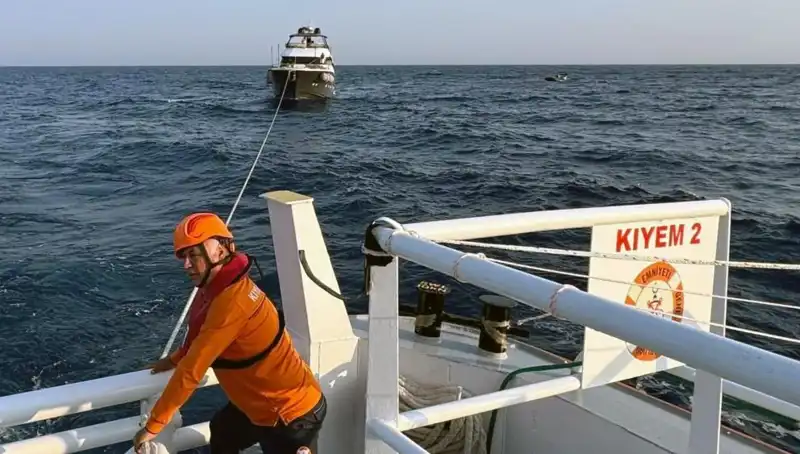 Marmaris Açıklarında Sürüklenen Tekne, Cesur Kurtarma Ekibi Tarafından Kurtarıldı