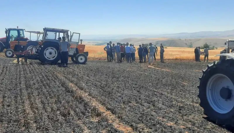 Yozgat'ta 100 Dönüm Tarım Alanı Kül Oldu: Çiftçiler Zorda